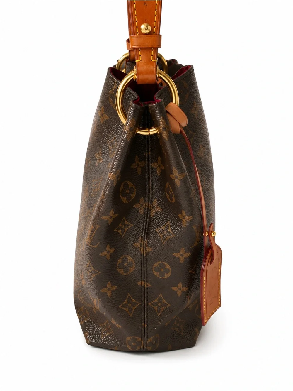 Louis Vuitton Graceful PM Monogram Pivoine Pink Hobo Bag